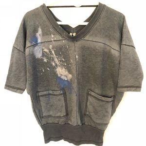 Free People Painted Sweatshirt (XS)
